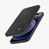 ACS01612 - iPhone 12 Pro Max Case Thin Fit in black showing the back